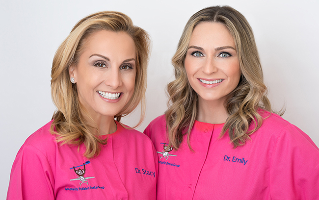 Pediatric dentists Dr. Stacy Zarakiotis and Dr. Emily Gabeler