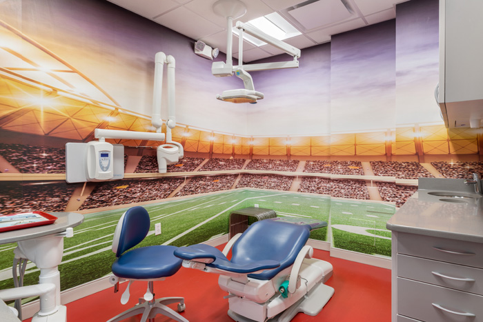 Stadium Room at the Pediatric Dentist for Greenwich and Stamford, CT